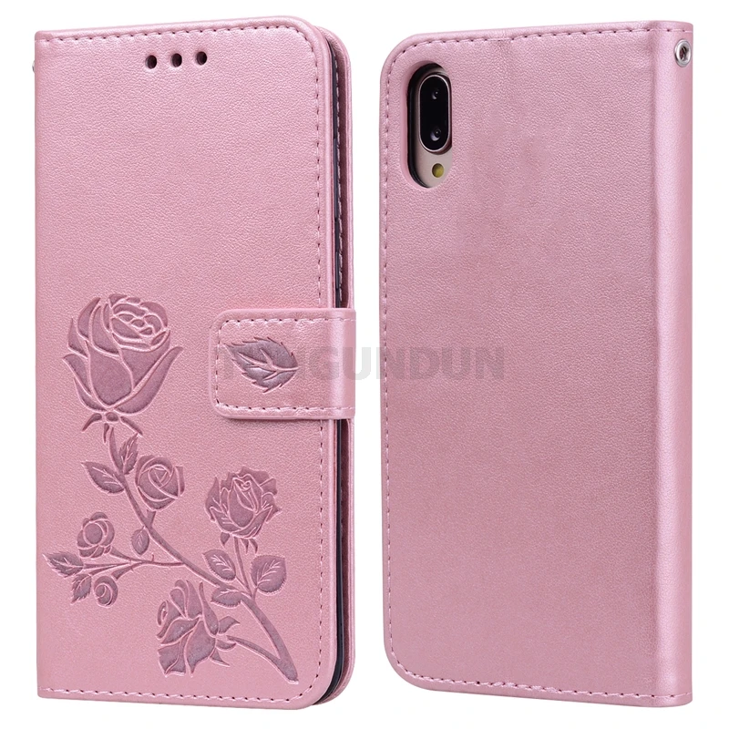 Защитный чехол подставка для Huawei Enjoy 9 Стильный флип из искусственной кожи