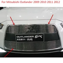 Для Mitsubishi Outlander 2009 2010 2011 2012 Высокое качество Алюминиевый сплав Передняя решетка Вокруг отделки гоночные грили автостайлинг