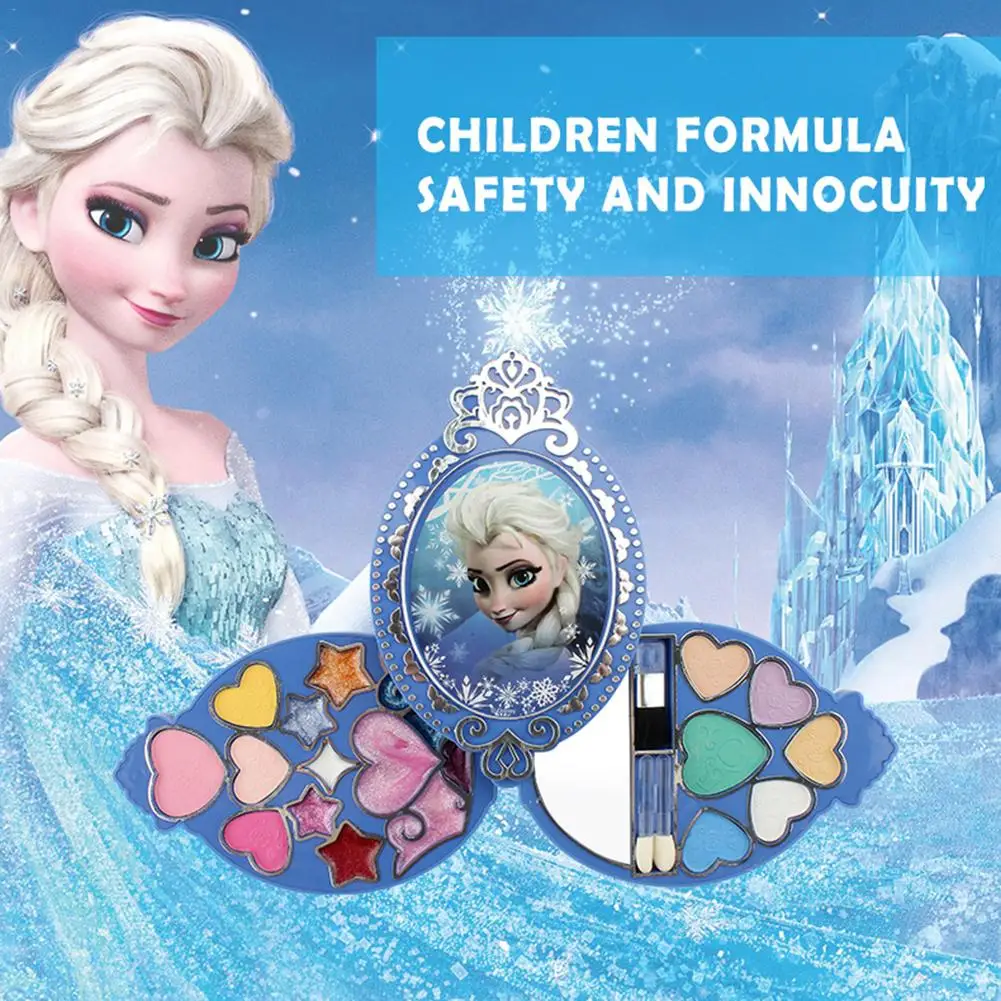 Дисней Детская косметика игрушка принцесса макияж коробка набор замороженный кукольный домик для девочек игрушка блеск для губ, декоративная косметика подарок для малышей