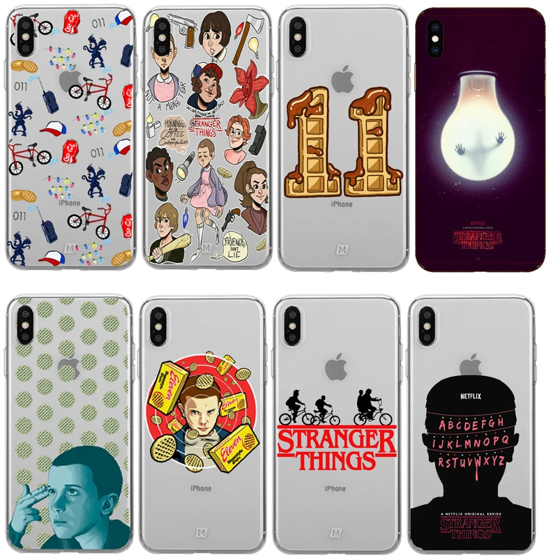 

Stranger Things Christmas Lights Case For iphone 11 11Pro XS MAX 7 6S 8 Plus XR 5S Soft TPU Phone Cases Back Cover Fundas Capa