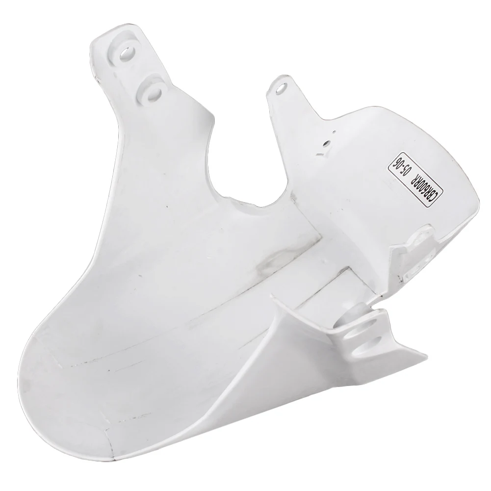    Unpainted White Front Wheel Fender Mudguard Splash Extension Extender Pad Fairing Cover For Honda CBR 600RR F5 2005 2006