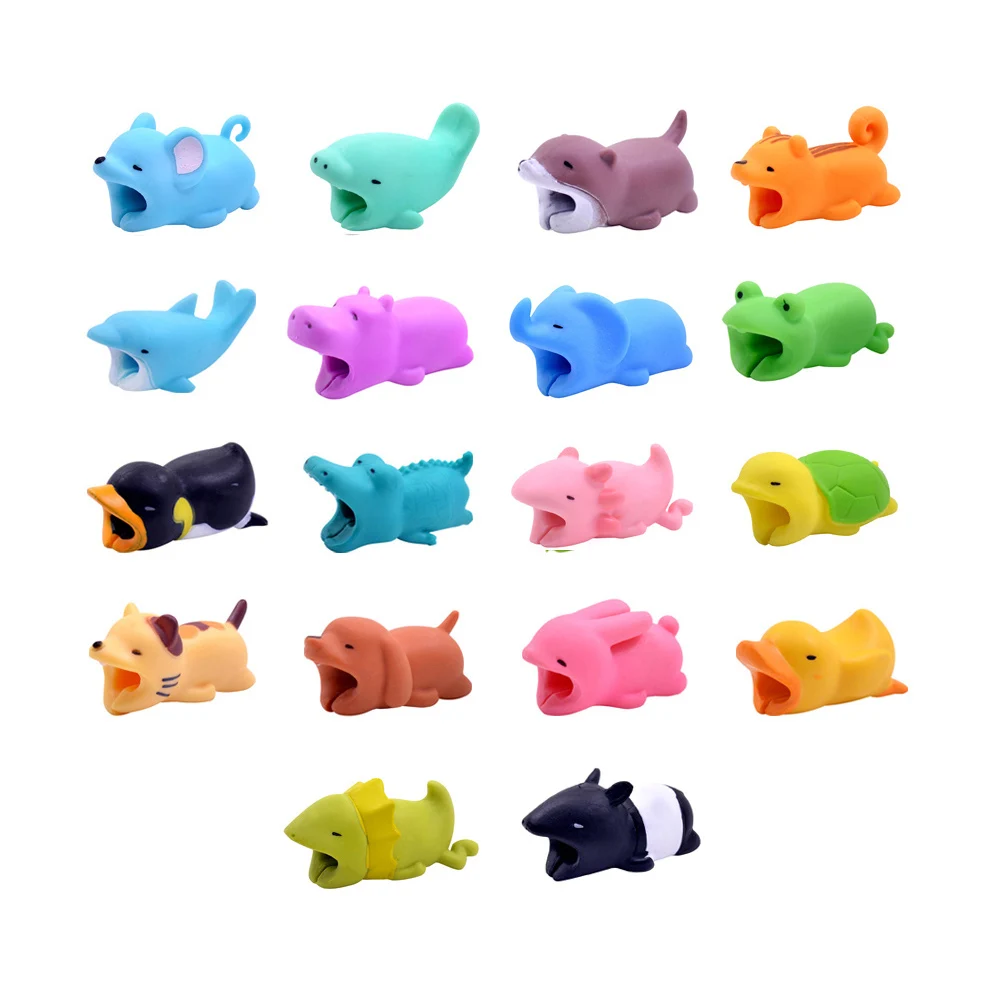 

CHIPAL Cute Bites Animal Cable Protector for iPhone USB Cable Organizer Chompers Wire Winder Koala Phone Holder Adapter Muncher