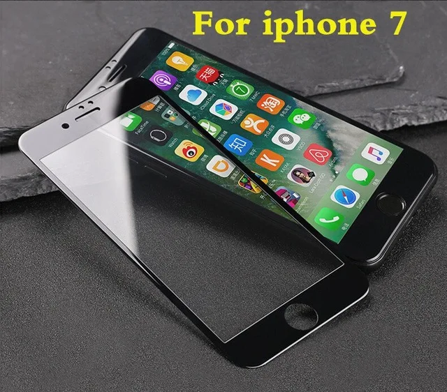 10 шт./лот 3D изогнутое мягкое пластиковое закаленное стекло для iPhone 7 Plus Защитная пленка для экрана телефона для iPhone 6 6s Plus - Цвет: i7 3D black
