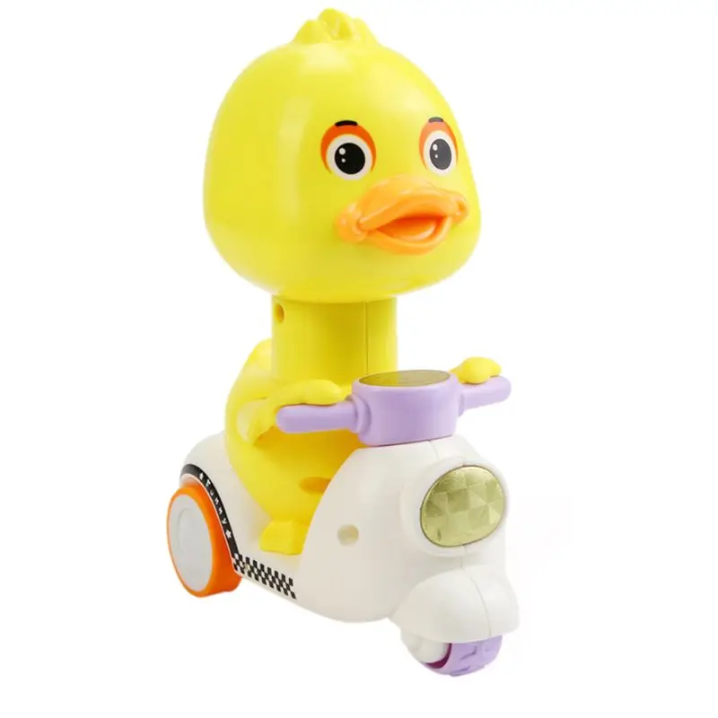 

Boys Girls Cartoon Toy Push Type Small Yellow Duck Cute Tricycle Children Toys Kids Prize Gifts