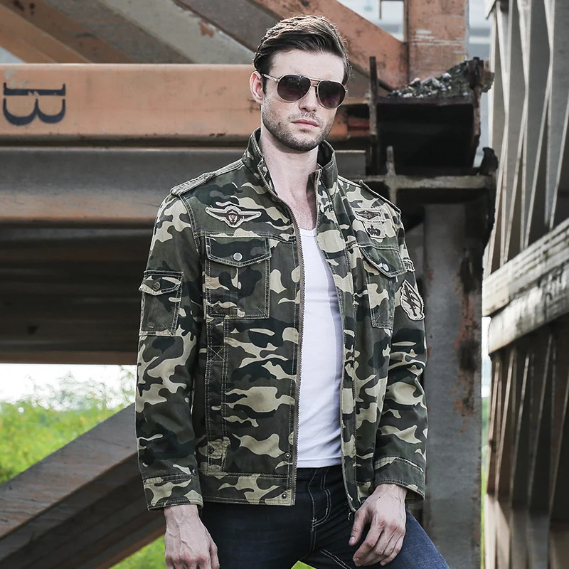

M-3XL Military jacket men Camouflage jacket jaqueta mens jackets and coats coat men clothes army Cotton
