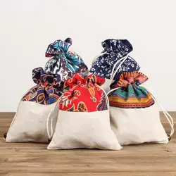 Мужской пуловер с этническим элементом печатные бархатные тканевые сумки ювелирные изделия сумка для переноски дорожная упаковка сумки