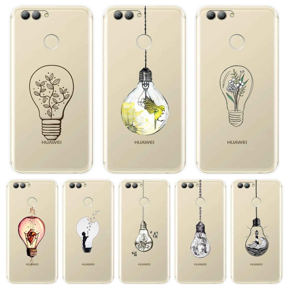 

Art Flower light Soft Silicone Phone Case For Huawei Nova 3 3I 3E 2i 2 Lite Plus Back Cover For Huawei Nova Smart Lite 2017 Case