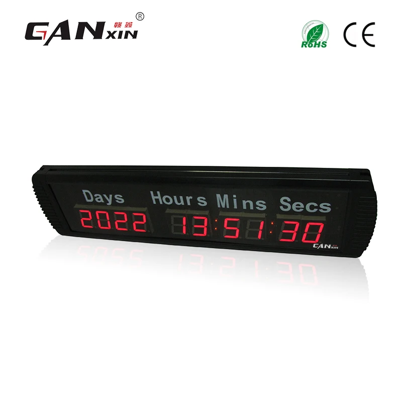 

[Ganxin]1.8'' Led Customized Design Days Hours Minutes Timing Clock