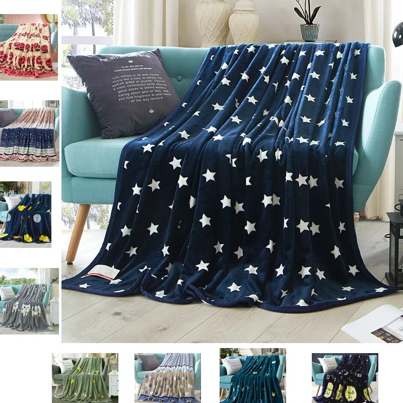 

New Home Textile Washable Quilts Bedspread Portable Car Air Conditioner Bed Cover Summer Double Bed Throws Flannel Blanket