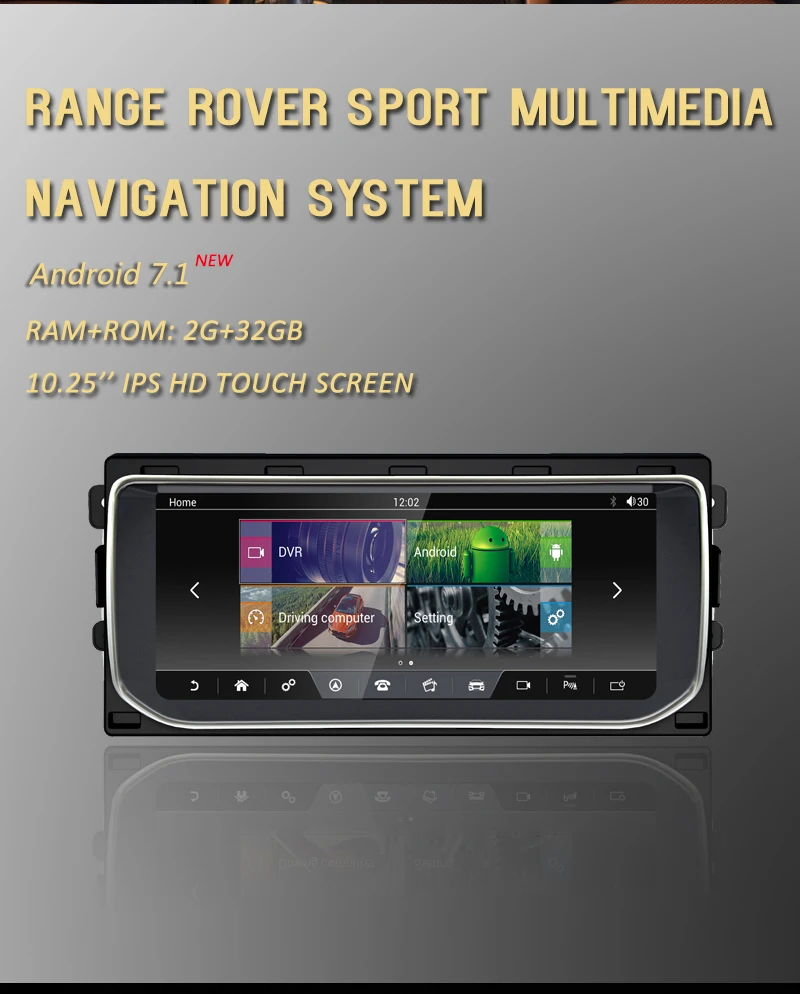 NVTECH мультимедийная навигация gps для Ranger Rover Sport Bluetooth Android 7,1 радио приборная панель dvd-плеер 10,2" 2013