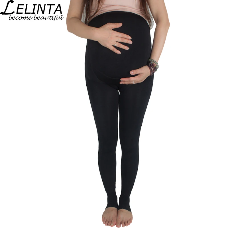 LELINTA Women Maternity Clothes Pants Thicken Winter Care Belly Leggings Plus Size Leggings Pregnant Thin Yoga Trousers