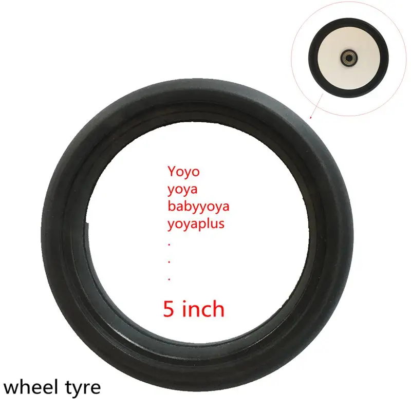 

New Wheel Tyre Stroller Accessories 5 inch Orginal Tyre For Yoya baby Stroller Yoya Yoyo Yoyaplus YOYO+ YOYO2 Pram Baby Carriage