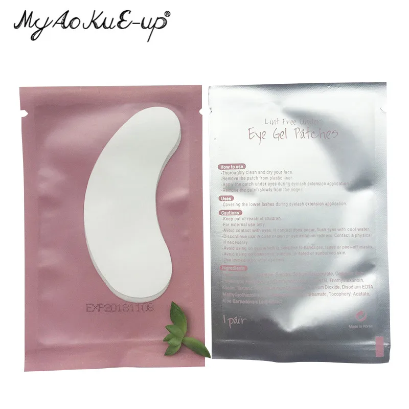 

Hot Disposable 100 Pairs Under Eye Pads Stickers Patches Eyelash Extension Eye Lash Paper Patches Application Make Up Tools