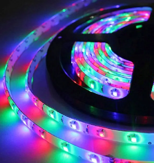 Гибкая светодиодная лента 3528 SMD теплый белый/синий/зеленый/красный/RGB светильник