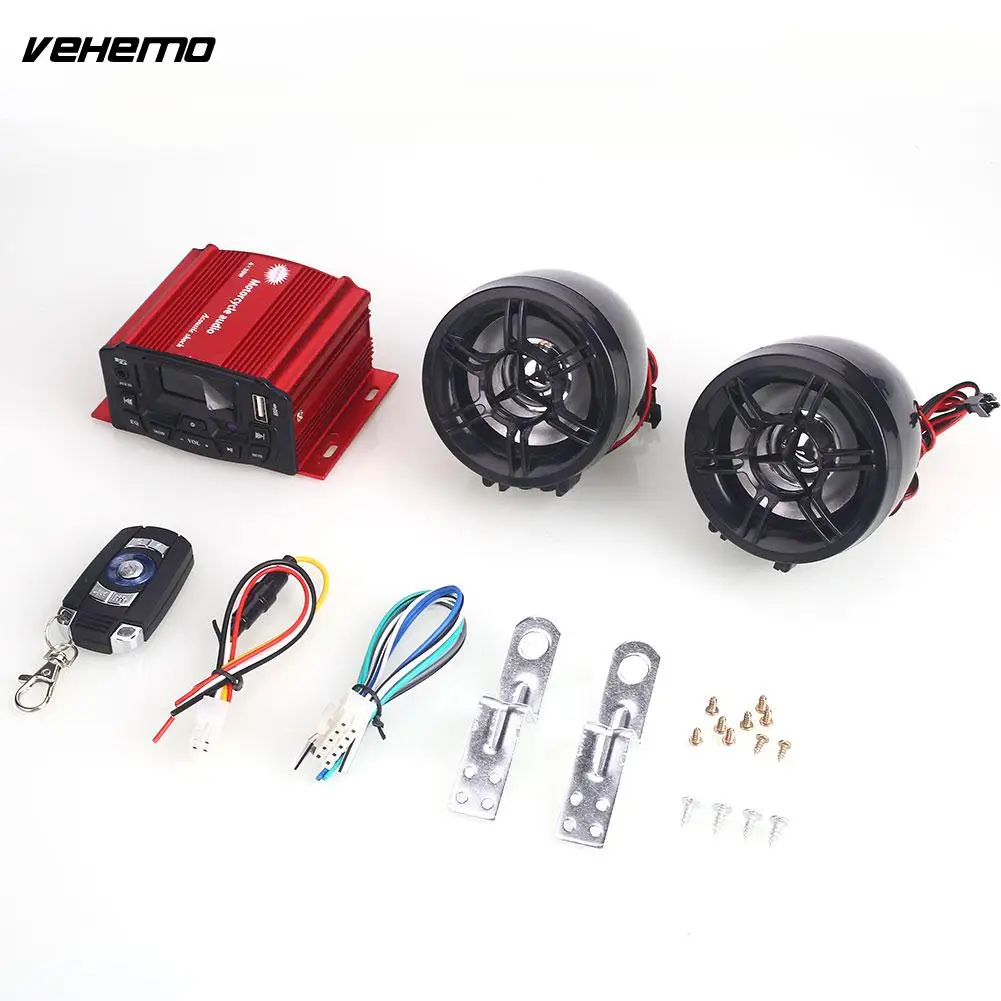 

Vehemo with Remote Control Motorcycle MP3 Player Motorcycle MP3 Speaker Motorbike Motorcycle Audio Smart Premium Music Player