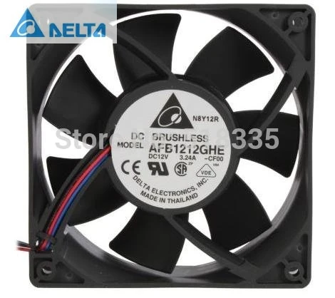 Для delta AFB1212GHE CF00 120x120x38 мм вентилятор охлаждения 240 96 CFM 5200 об/мин 62 dBA 3 контактный TAC