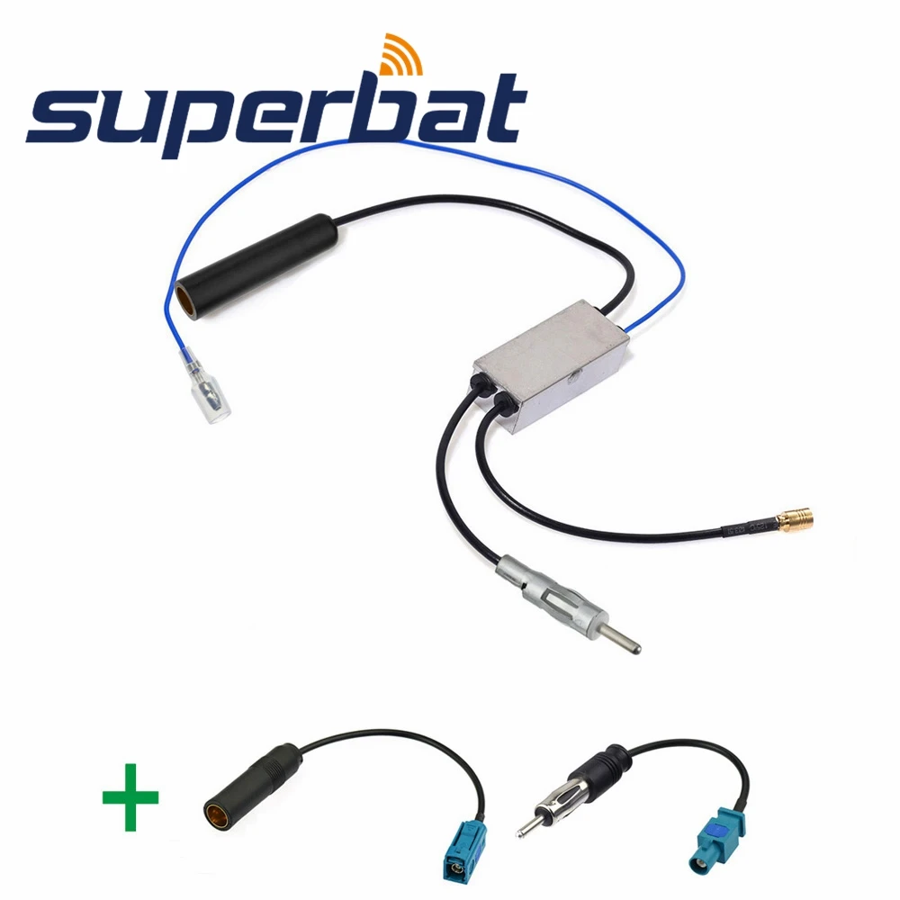Superbat FM/AM to DAB/FM/AM автомобильный Радио антенный усилитель/конвертер/сплиттер и Fakra к