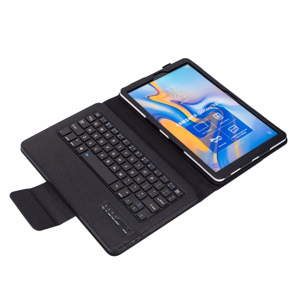 Съемный Bluetooth клавиатура кожаный чехол для samsung Galaxy Tab A A2 10,5 T590 T595 SM-T590 A6 10,1 T580 T585 крышка