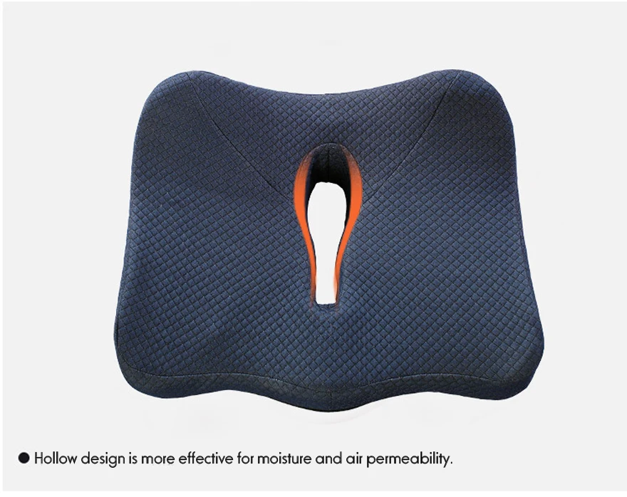 Sciatica Relief Adult Car Seat Anti Hemorrhoids Booster Cushion Memory Foam Coccyx Seat Cushion for Office Chair