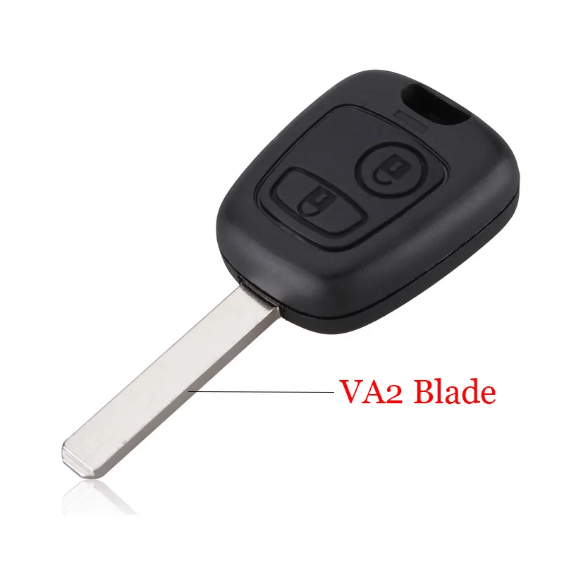 Корпус для автомобильного ключа чехол 2 кнопки для peugeot 107 207 307 407 206 306 406 для Citroen C1 C2 C3 C4 Saxo Xsara Picasso Berlingo - Цвет: VA2 Blade