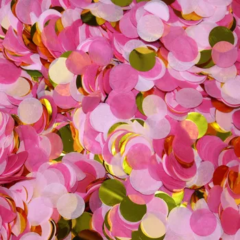 

(10 grams/bag) 1 Inch Gold Pink Tissue Paper Confetti Birthday Party Decorations Valentines Day Party Wedding Bridal Shower