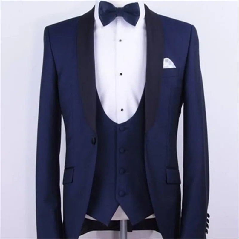 costume 3 pièces bleu marine