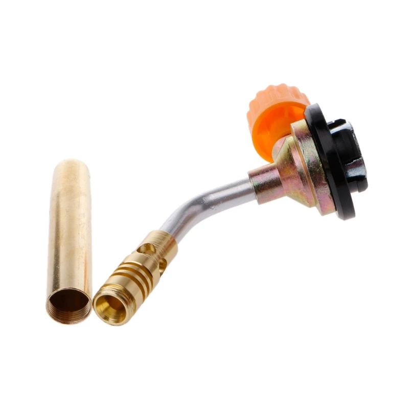 Flamethrower Burner Butane Gas Blow Torch Hand Ignition Camping Welding BBQ Tool+Rods+Flux