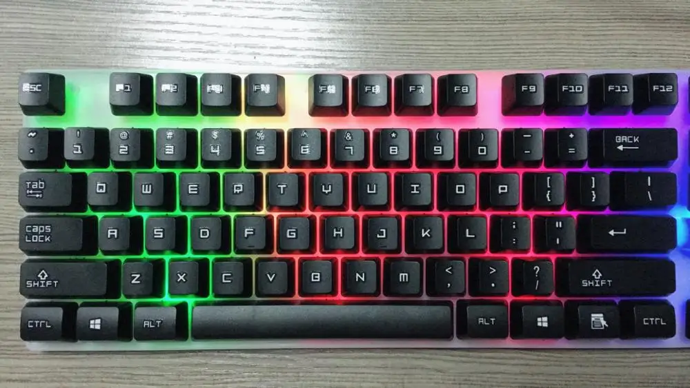 Оригинальная ZGB G21 Проводная игровая мышь USB и клавиатура комбинированная цветная подсветка клавиатура и мышь