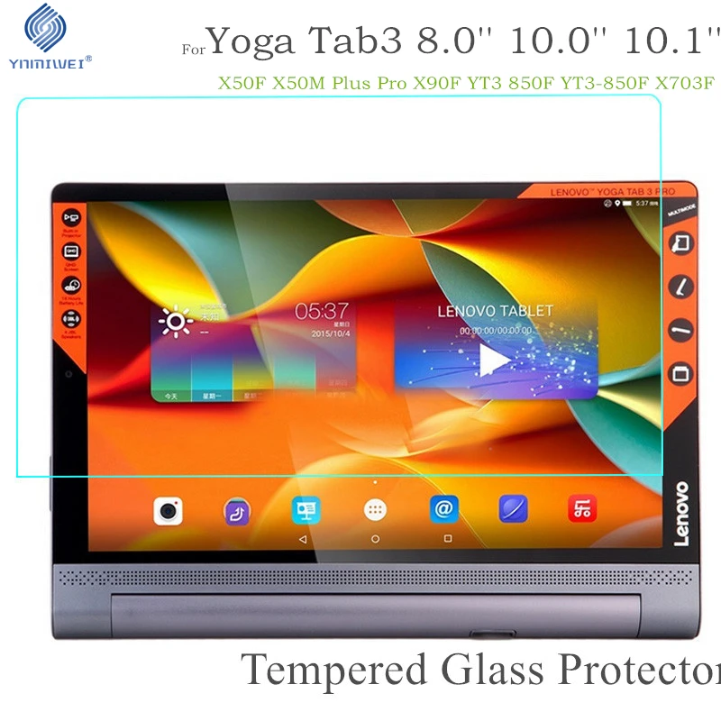 

Yoga Tab 3 Tempered Glass For Lenovo Yoga Tab 3 8.0 850F 850M 850L YT3 X50F X50M Plus Pro X90 X90F Tablet Screen Protector Film