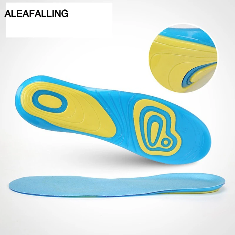 Aleafalling Soft Insoles Professional Cushion Foot Care Shoe Inserts Light Shoe Gel Eva