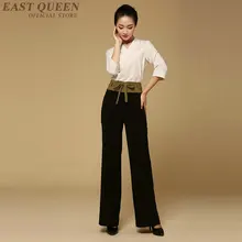 Женские брюки в деловом стиле, брюки с высокой эластичной резинкой на талии, Длинные однотонные штаны, женские свободные обтягивающий костюм, брюки AA3352 F
