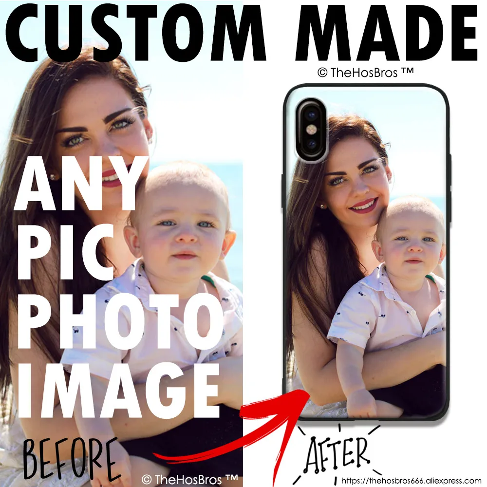 

Custom made any image pic Photo DIY tpu Soft Silicone Phone Case Shell Cover For Apple iPhone 5 5s Se 6 6s 7 8 Plus X XR XS MAX