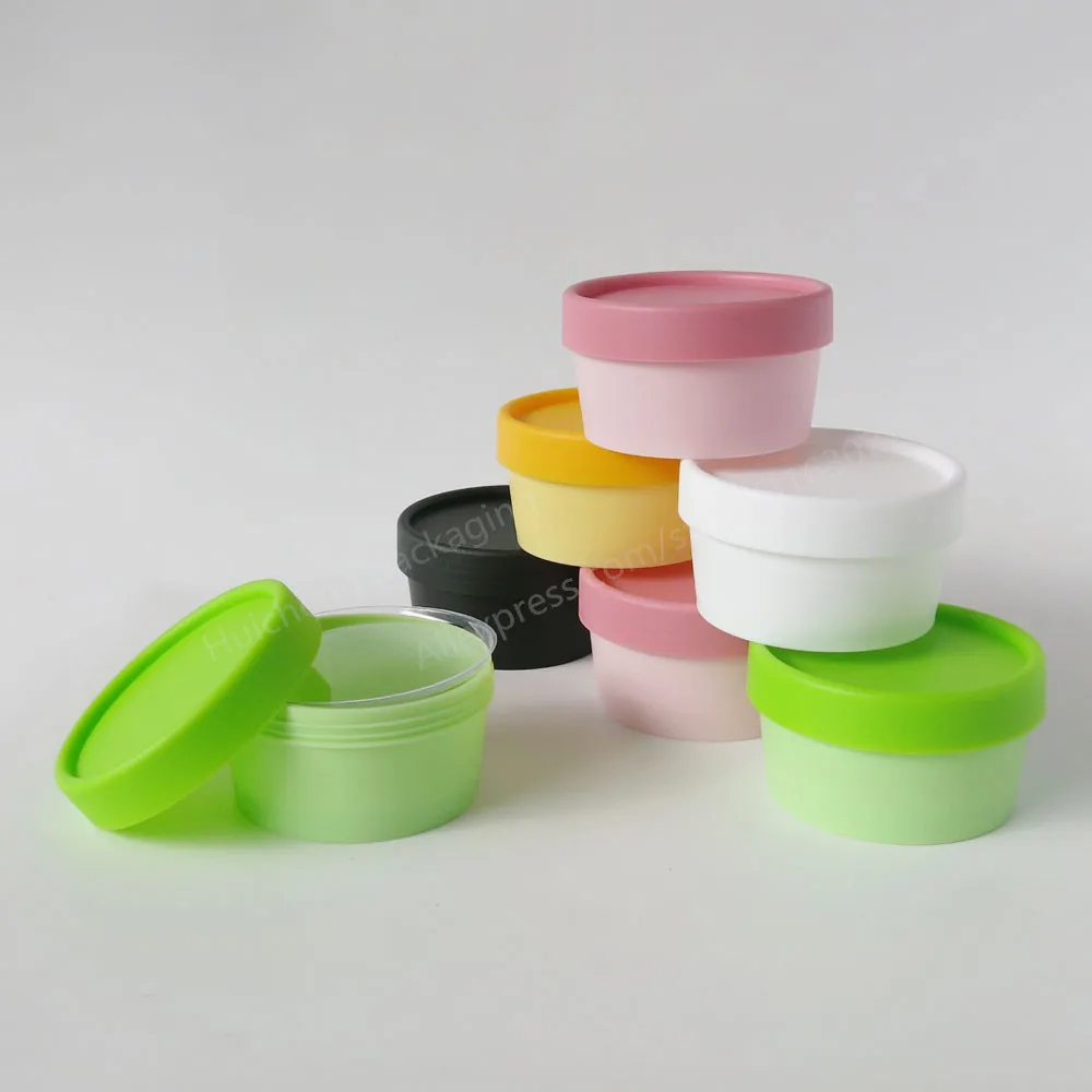 120 x 200g 100g 50g Refillable Plastic Cream Jars Pots Containers Make