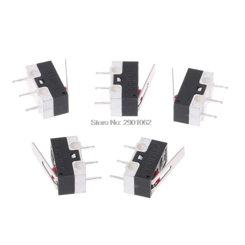 

5Pcs 1A 125V 3PIin Micro Limit Switches Lever Roller Arm Actuator SPDT Switch J11 Drop shipping