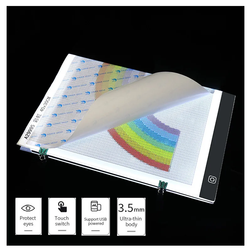 

Diamond Painting A4 LED Light Pad Dimmable Light Board Kit, Apply to Full Drill & Partial Drill 5D Diamond Painting Kit