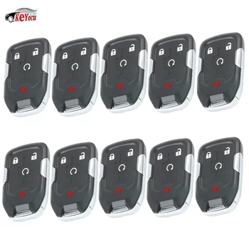 

KEYECU 10 Pcs/lot Replacement Smart Remote Key Shell Case Fob 4 Button for Chevrolet Tahoe Suburban 2014-2017 HYQ1AA