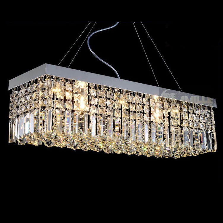 Tienda online diseño moda del rectángulo lámpara cristalina ... Comedor Iluminacion diseño
