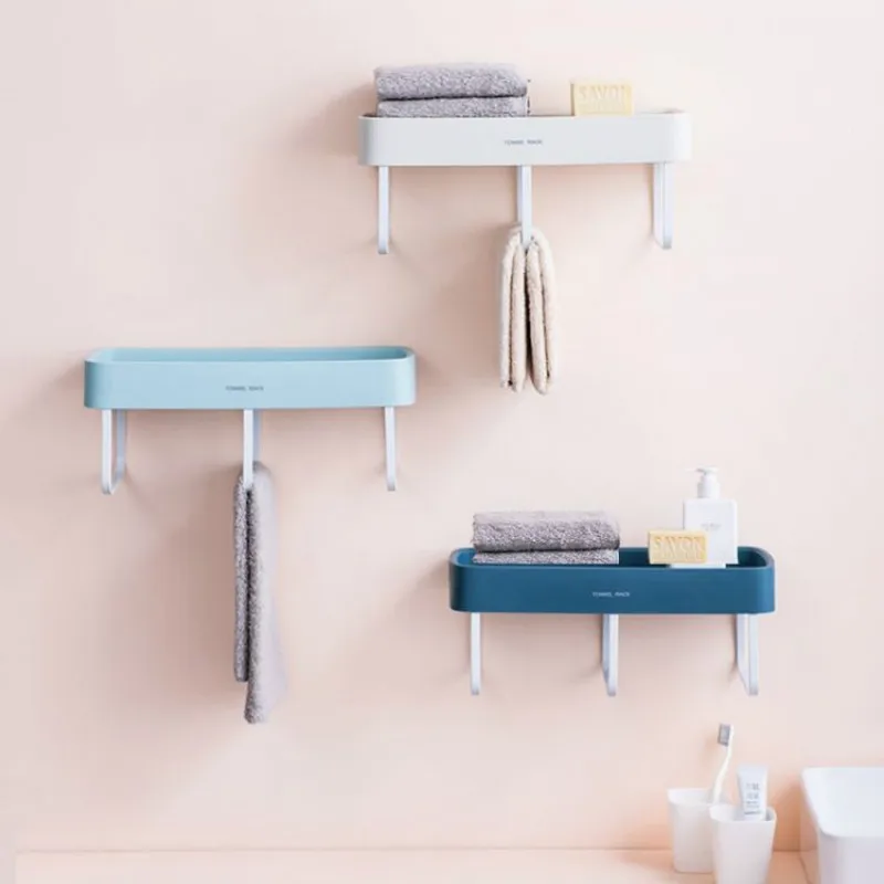 Bathroom vanity wall hanging towel rack free punch single rod towel wall hanging rack bar storage shelf ZP3061639 Bathroom vanity wall hanging towel rack free punch single rod towel wall hanging rack bar storage shelf ZP3061639