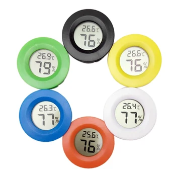 

Indoor Hygrothermograph Portable Mini Size Easy to Use Multi Function LCD Temperature Meter for Incubators Brooders Home Use A30