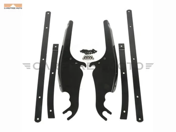 

Black Motorcycle Windscreen Mounting Bracket Kits Case for Harley Davidson Softail FLS FLST FLSTC FLSTF FLSTFB 2000-up