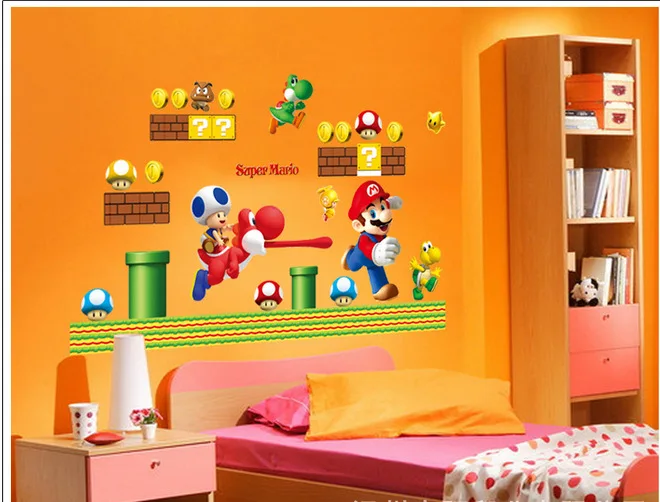 Cute Cartoon Wall Sticker Vinyl Decals for Boy Kids Room Bedroom