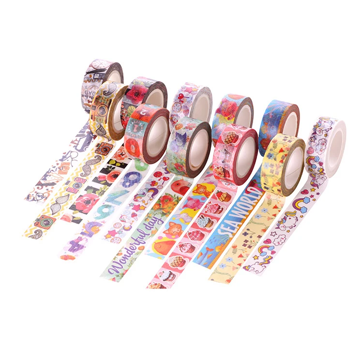 

1 PC New 1Pcs Cute Style Cartoon Decorative Washi Tape DIY Scrapbooking Adhesive Tape School Office Supply 0817