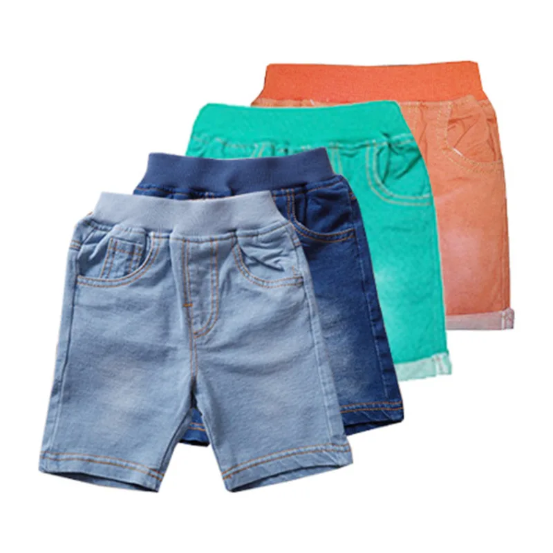 

New Similar Denim Children Boy Girls Shorts Pure Color Children Outwear Soft Wear Trousers for Summer Kids Boys Shorts