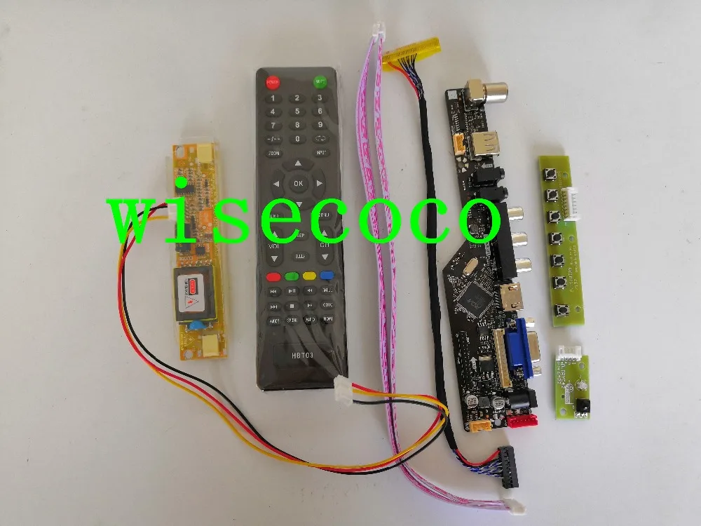 

HDMI + 2AV+ VGA LCD Driver Controller Board Kit for 1280*800 Panel LP154W01 / B154EW08 / B154EW01 screen