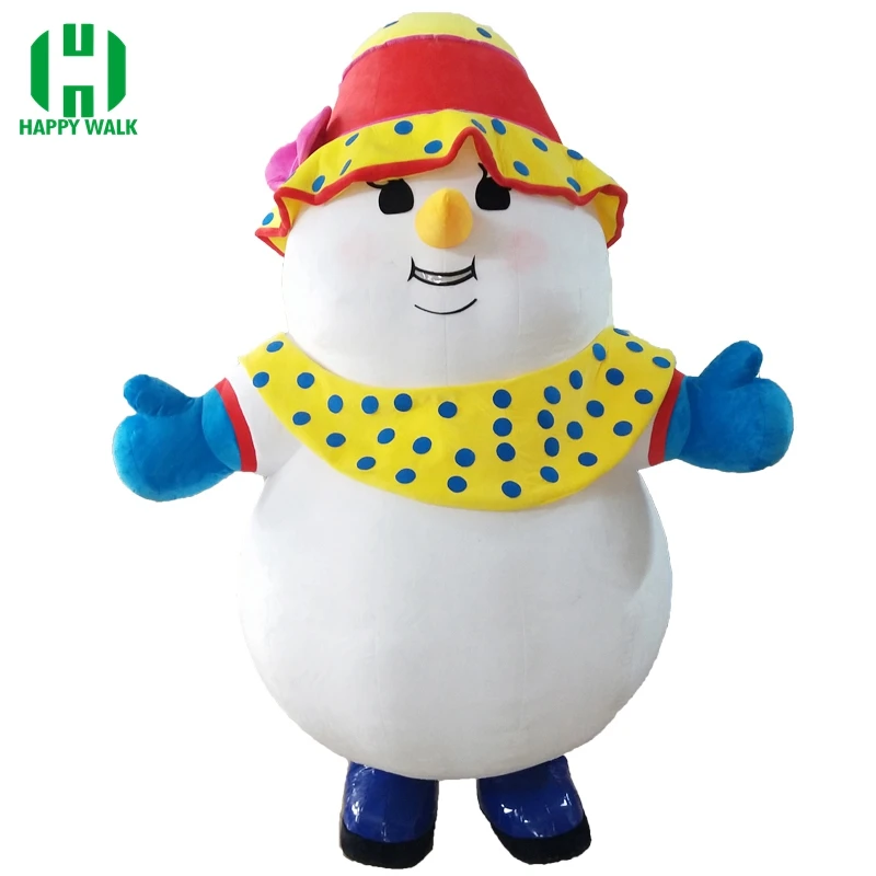 

New Style 2.6M Inflatable Snowman Costume Inflatable Christmas Snowman For Advertising Customize Suitable For 1.7m To 1.9m Adult