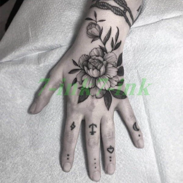 Водостойкие Временные татуировки, наклейки blackcool flower tatouage temporaire, Водная передача, поддельные татуировки, флеш-тату для мужчин и женщин - Цвет: Смешанный цвет