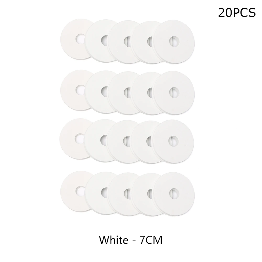 20 шт 4,5/7 см поролоновая обмотка основная катушка пластина рыболовная леска проволока вращающаяся Торцевая поверхность рыболовная коробка для инструментов катушка для рыбалки Рыбалка - Цвет: White - 7cm
