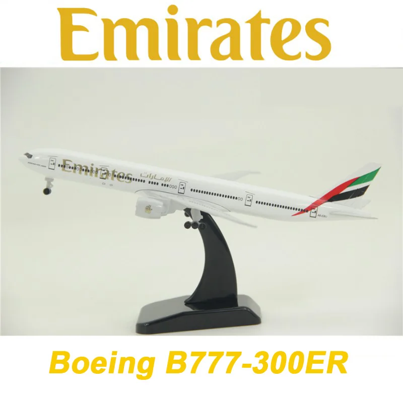 

19CM 1:400 Boeing B777-300 Model EMIRATES AIRLINES with Plastic Base Alloy Aircraft Plane Display Static Model Collectible