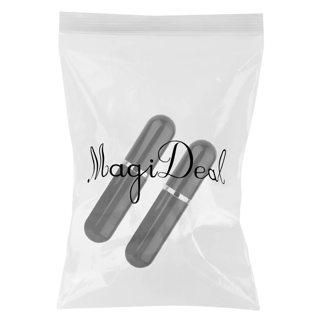 2x Mini Refillable Conveniet Empty Atomizer Bottle ATOMIZER Pump Spray Bottle/Travel/Handbag Black