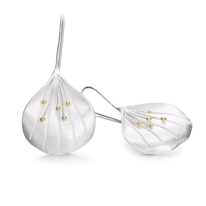 

New Arrival 925 Sterling Silver Fashion Big Flower Ladies`drop Earrings for Women Jewelry Female Gift Cheap Birthday Gift